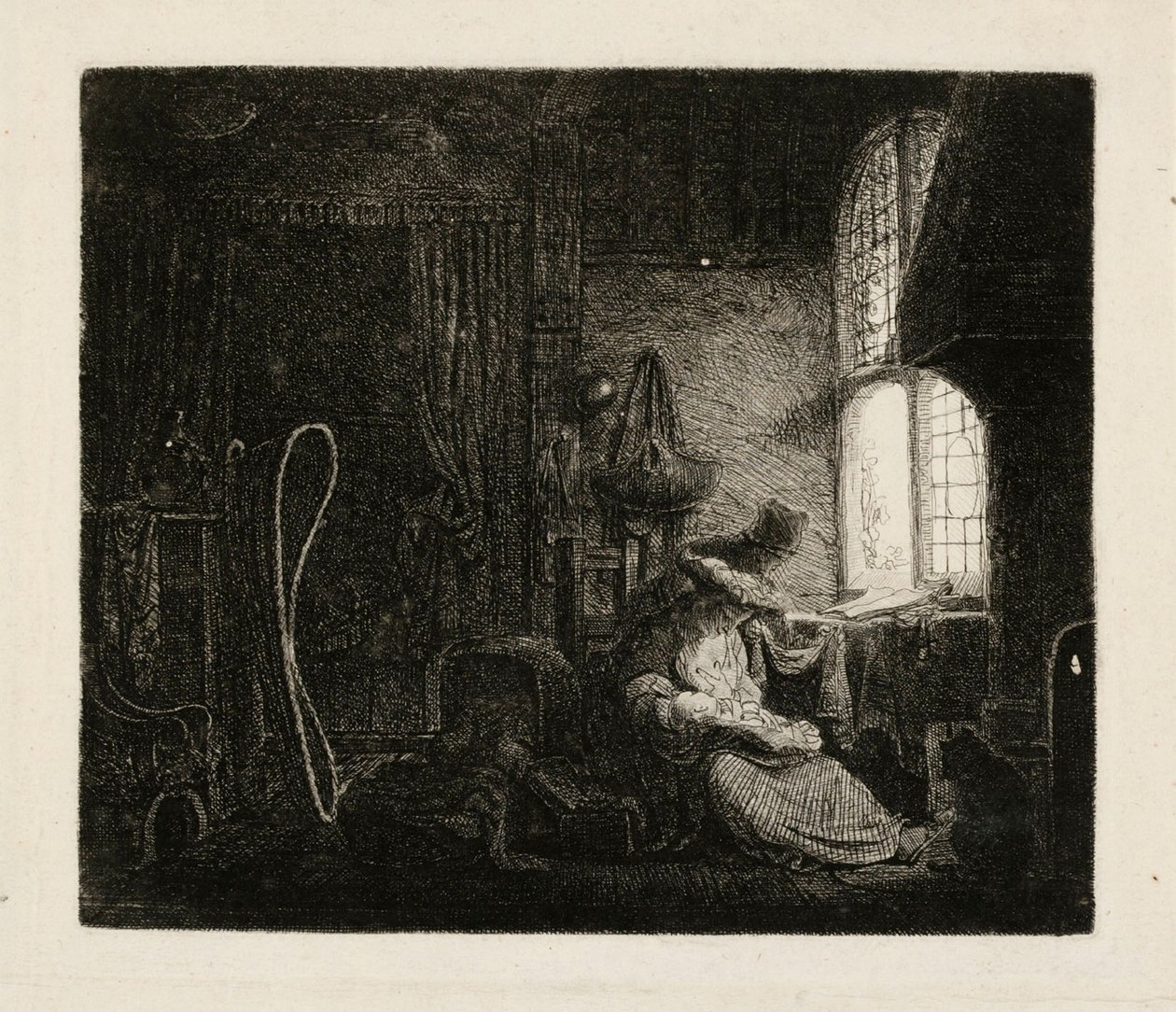 Rodzina w pokoju autorstwa Ferdinand Bol