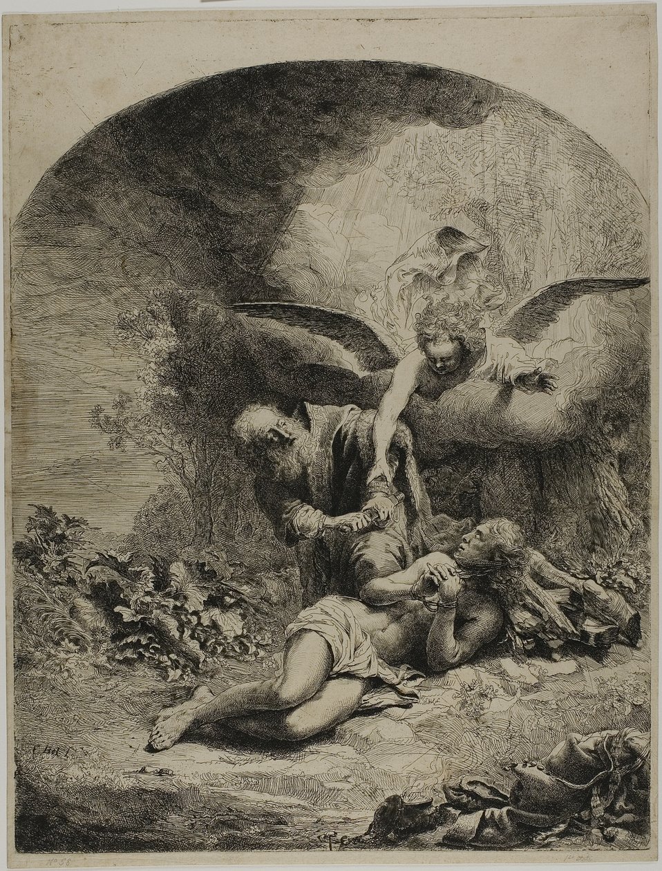 Ofiara Abrahama autorstwa Ferdinand Bol