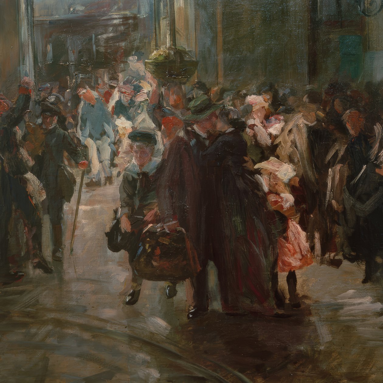 Na dworcu kolejowym autorstwa Ferdinand Brutt