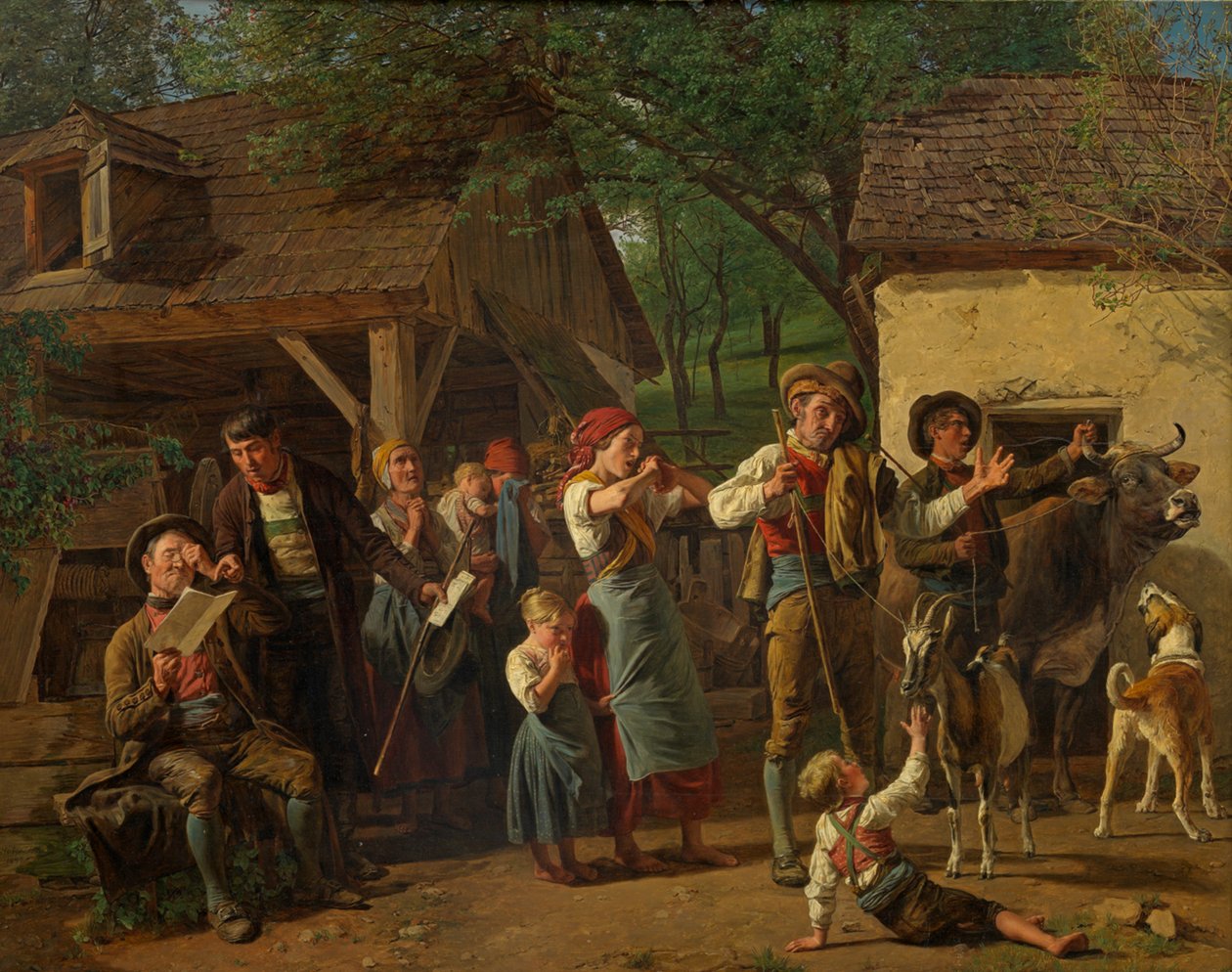 Zajęcie mienia autorstwa Ferdinand Georg Waldmüller