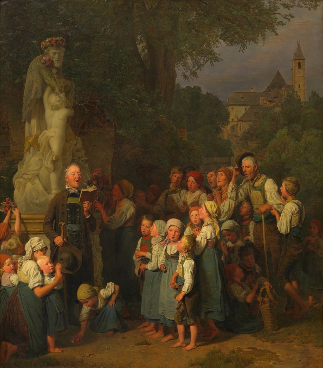 Kult świętego Jana (Nabożeństwo do Jana) autorstwa Ferdinand Georg Waldmüller