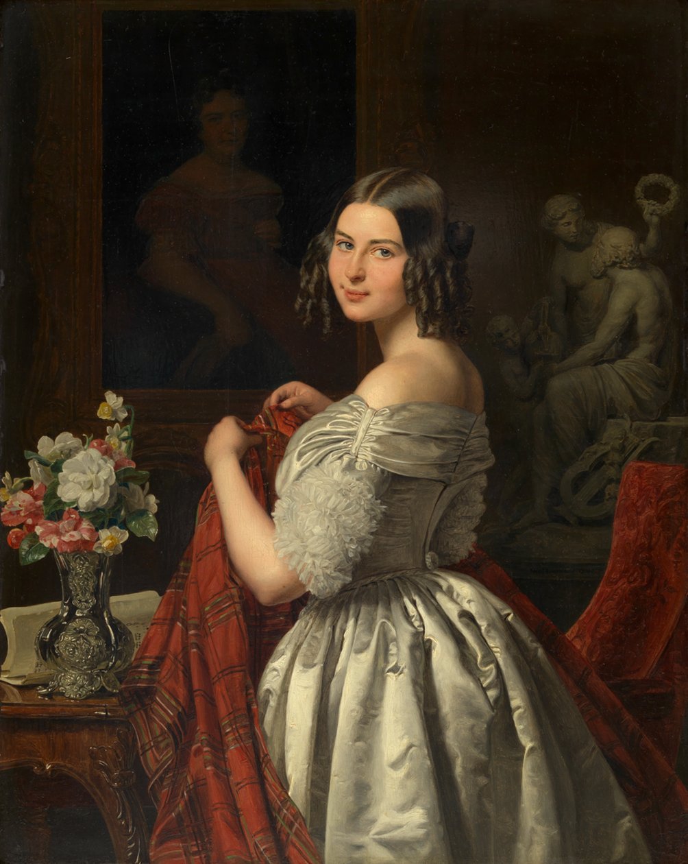 Młoda kobieta w toalecie autorstwa Ferdinand Georg Waldmüller