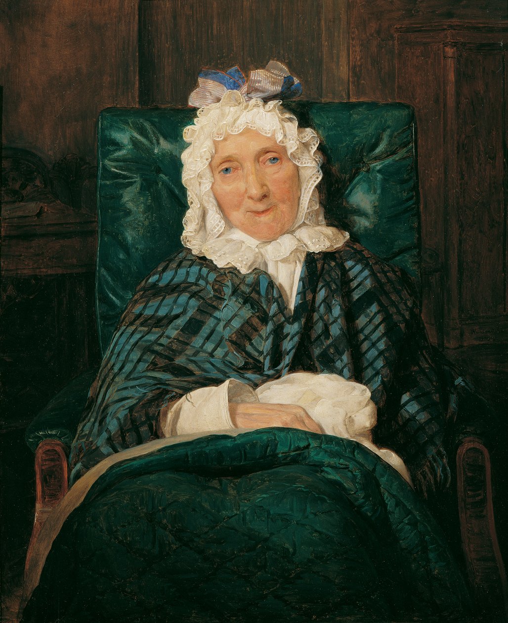 Aloisia Eltz w fotelu autorstwa Ferdinand Georg Waldmuller