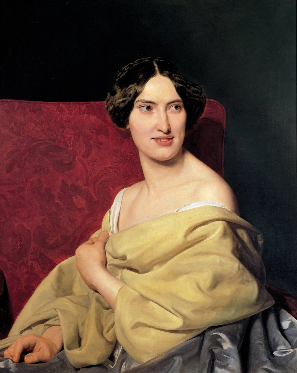 Anna Bayer, druga żona artysty autorstwa Ferdinand Georg Waldmuller