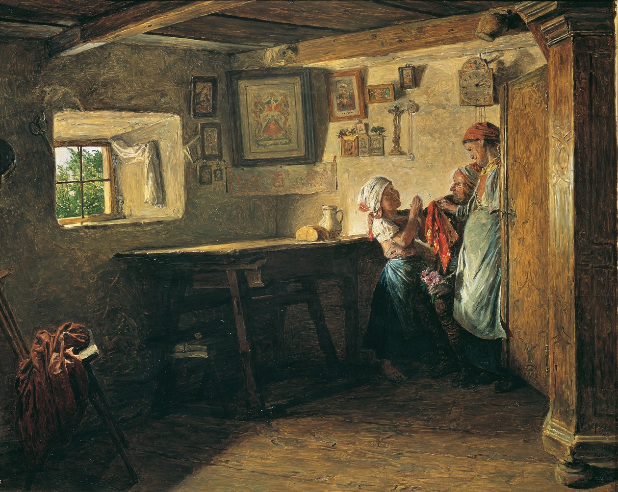 Stare pudełko autorstwa Ferdinand Georg Waldmuller