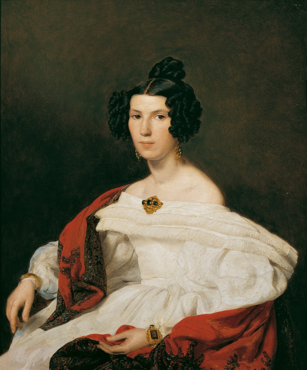 Żona urzędnika dworskiego Josefa von Stadlera autorstwa Ferdinand Georg Waldmuller
