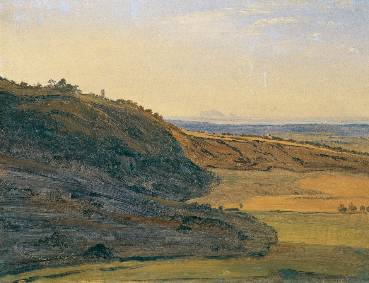 Studium krajobrazowe w Ariccia autorstwa Ferdinand Georg Waldmuller