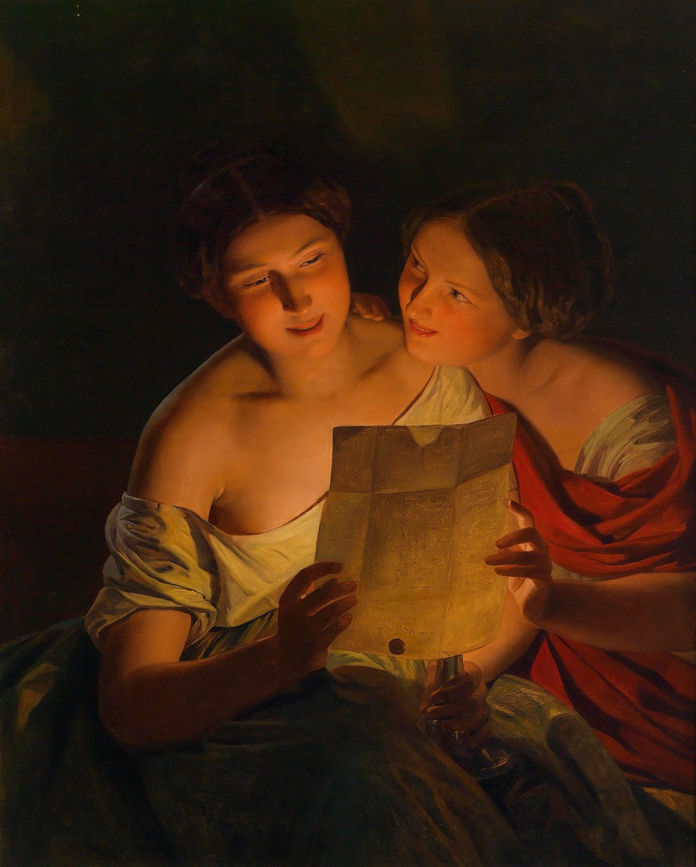 List miłosny autorstwa Ferdinand Georg Waldmuller