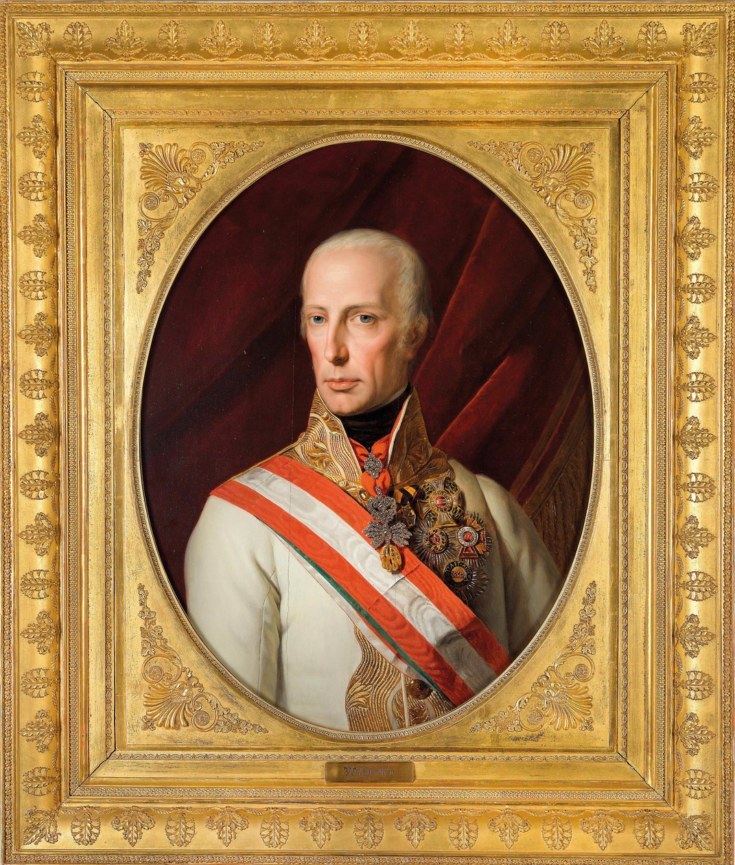 Portret cesarza Franciszka I Austrii (1768-1835) autorstwa Ferdinand Georg Waldmuller