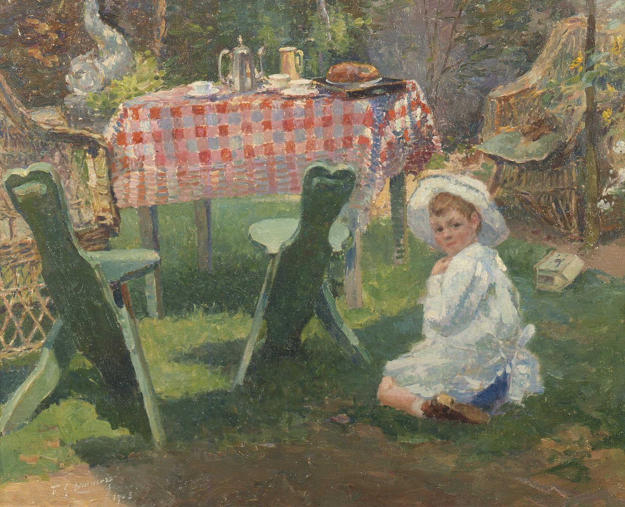 W ogrodzie autorstwa Ferdinand George Lemmers
