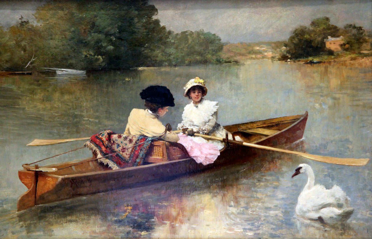 „Żaglówka po Sekwanie”, 1875-1876 autorstwa Ferdinand Heilbuth