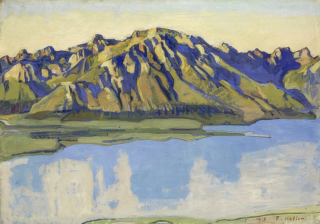 Grammont w porannym słońcu. 1917 autorstwa Ferdinand Hodler