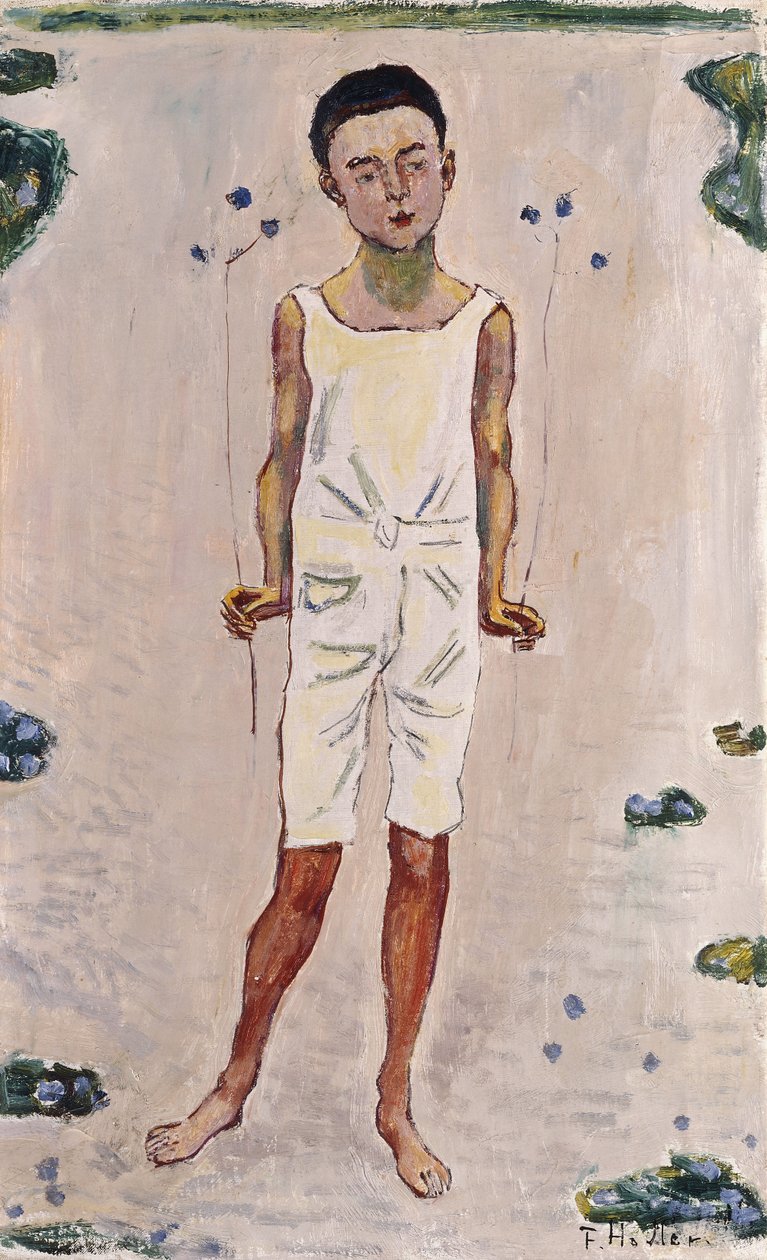 Zaczarowany Chłopiec; Czarodziejki, 1909 autorstwa Ferdinand Hodler