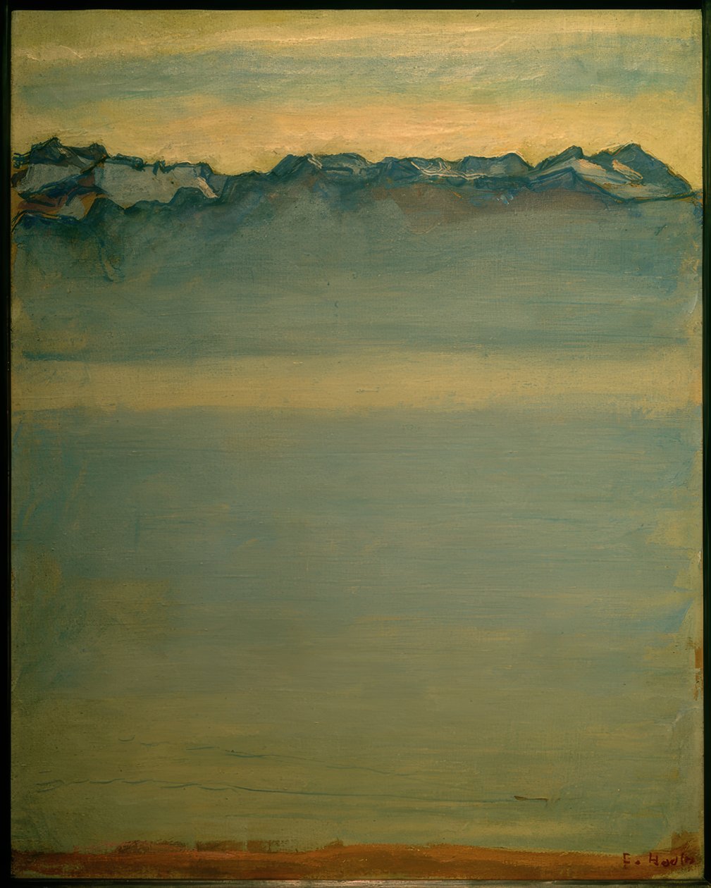 Jezioro Genewskie z Alpami Sabaudzkimi autorstwa Ferdinand Hodler