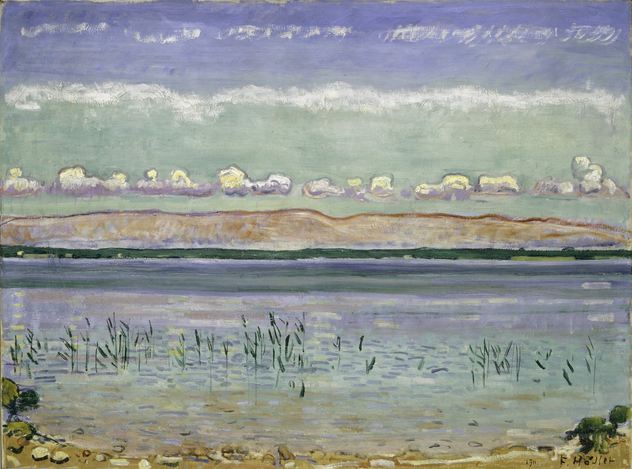 Jezioro Genewskie z Jura Hills, 1911 autorstwa Ferdinand Hodler
