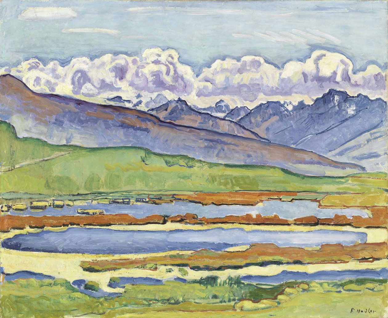 Krajobraz w Montanie autorstwa Ferdinand Hodler