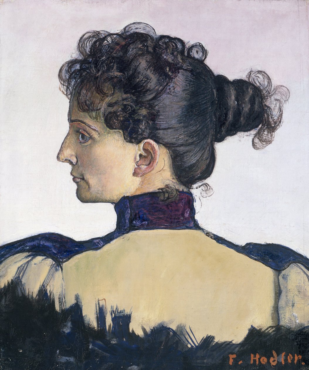 Portret Mademoiselle Berthe Jacques, żony artysty autorstwa Ferdinand Hodler