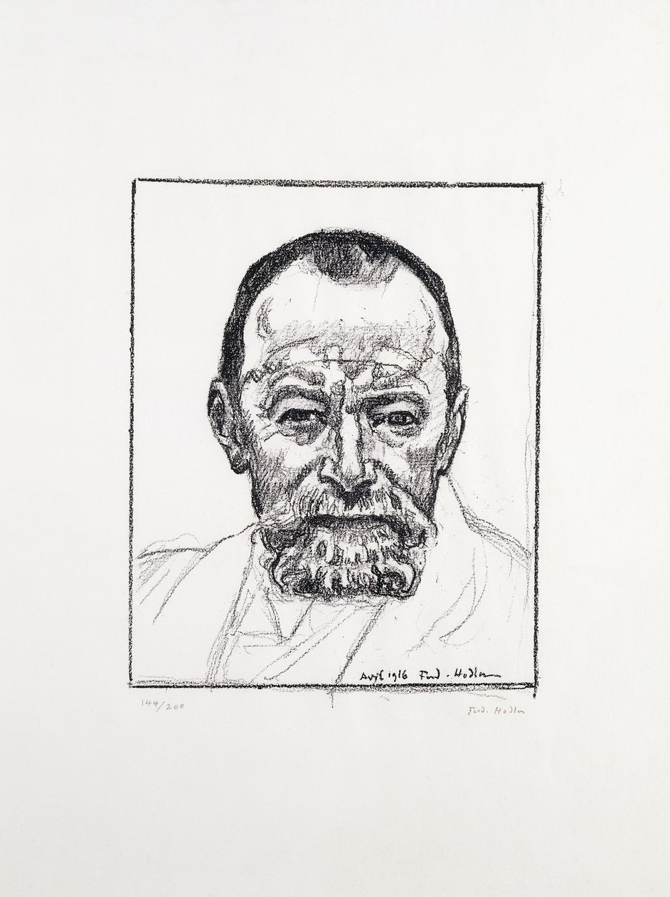 Autoportret, ok. 1916-8 autorstwa Ferdinand Hodler