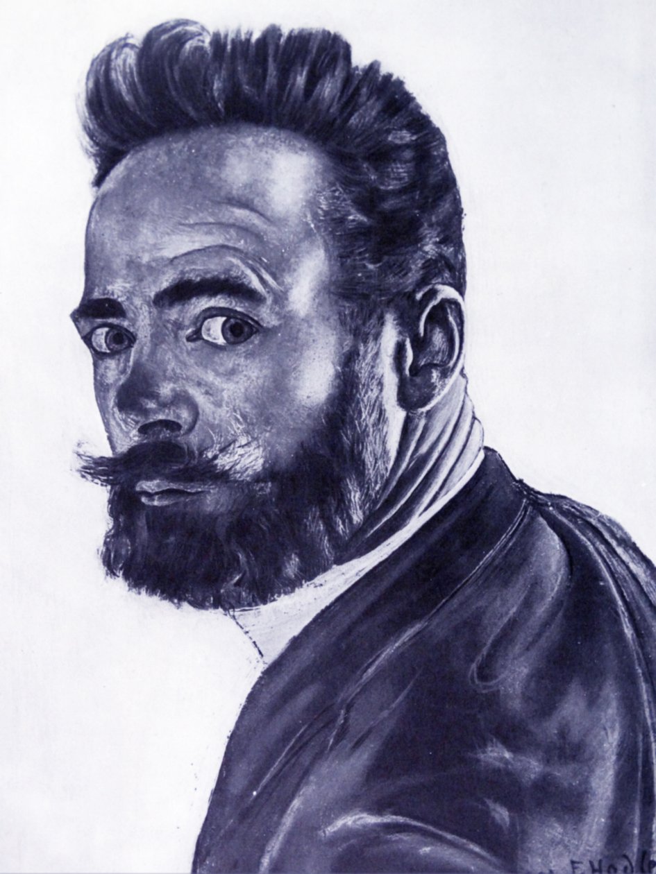 Autoportret, 1891 autorstwa Ferdinand Hodler