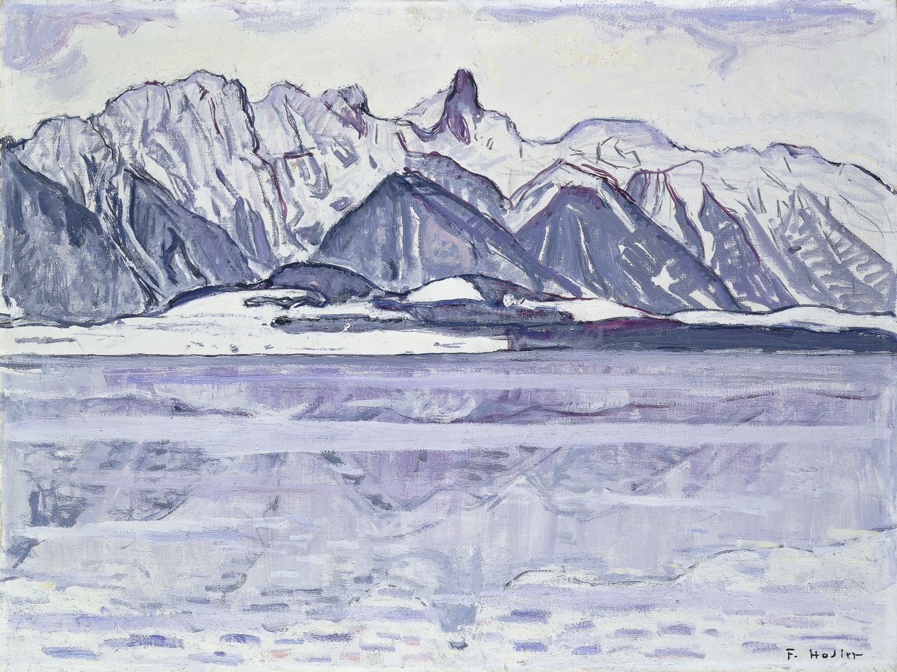 Stockhorn Śnieżny, 1913-1914 autorstwa Ferdinand Hodler
