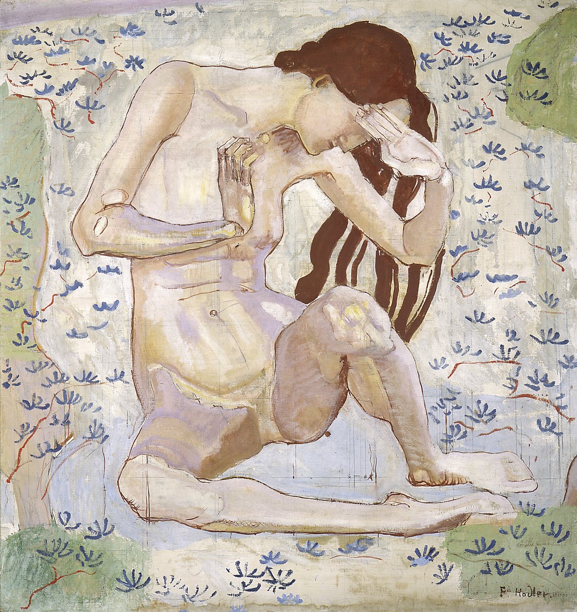 Studium na dzień, 1898-99 autorstwa Ferdinand Hodler