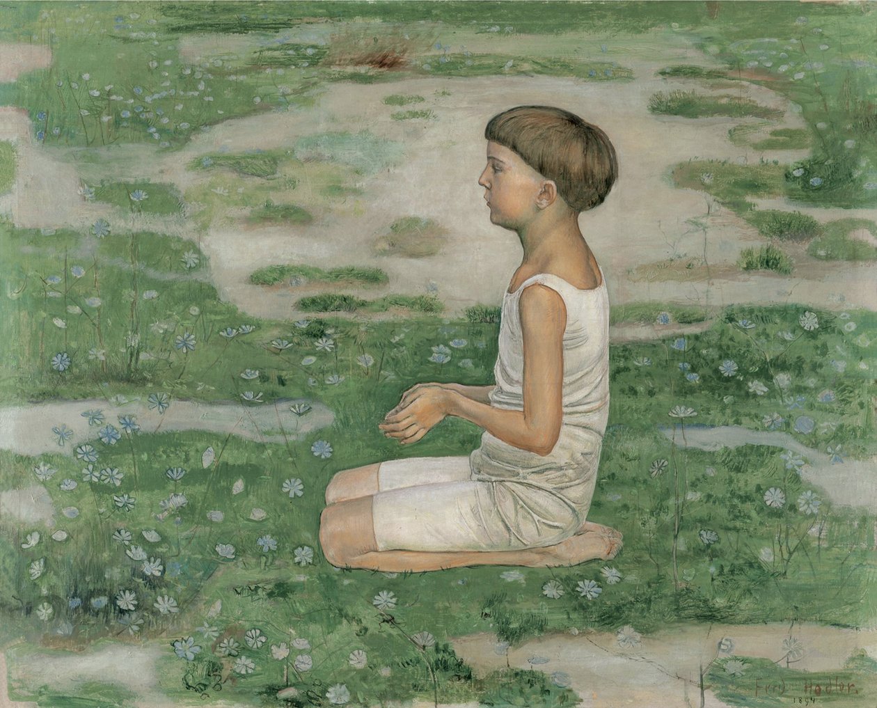 Adoracja II, 1894. autorstwa Ferdinand Hodler
