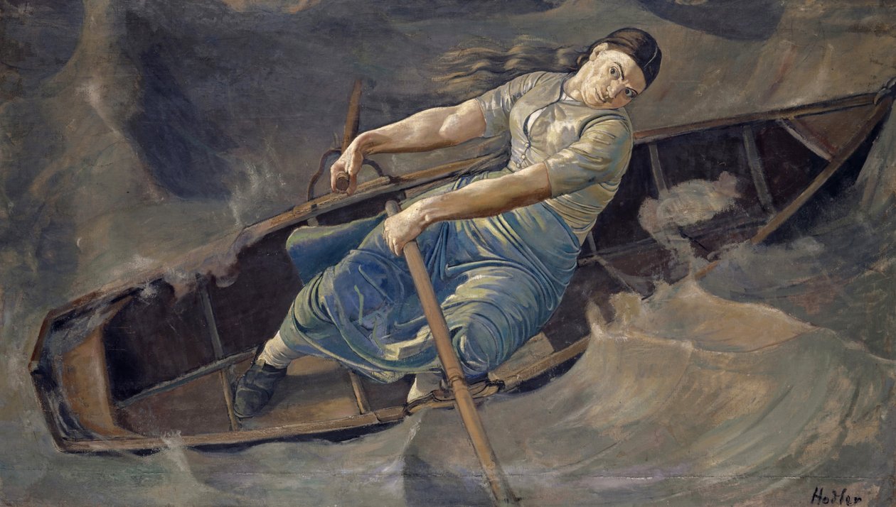 Odważna kobieta, 1886 autorstwa Ferdinand Hodler