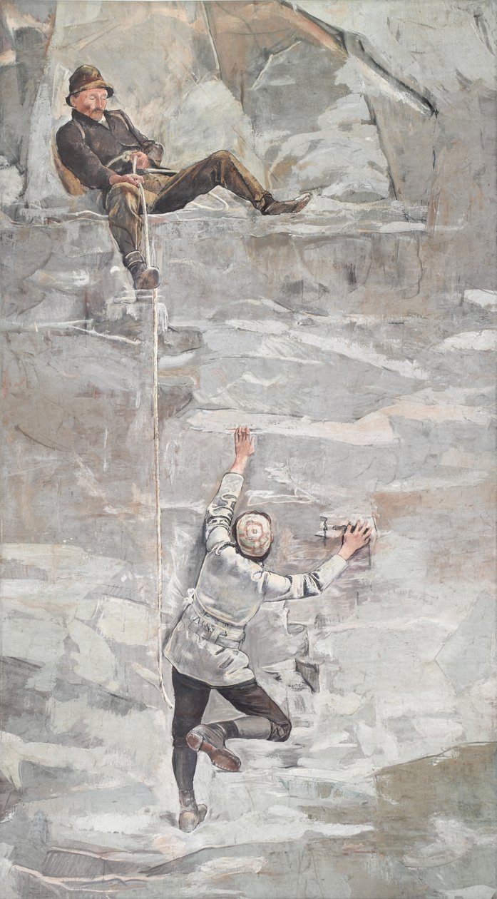 Wspinaczka, 1894. autorstwa Ferdinand Hodler
