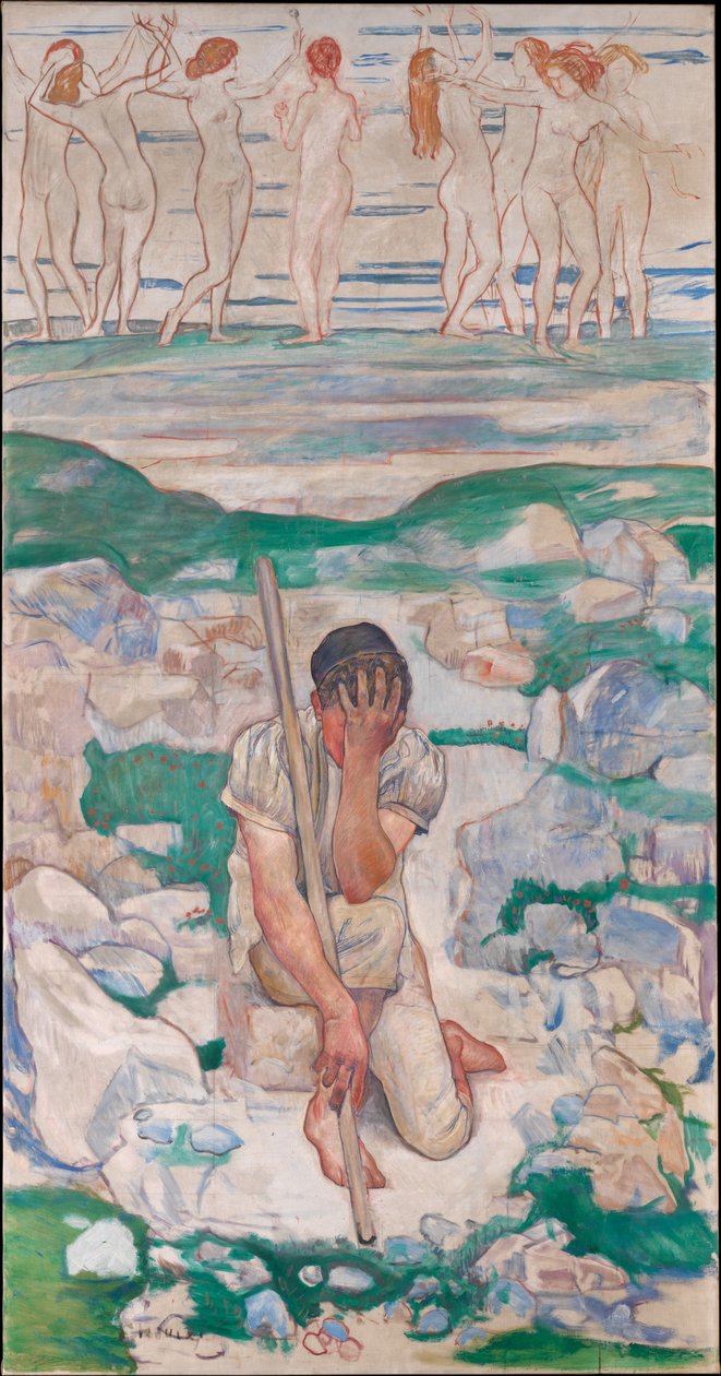 Sen pasterza autorstwa Ferdinand Hodler