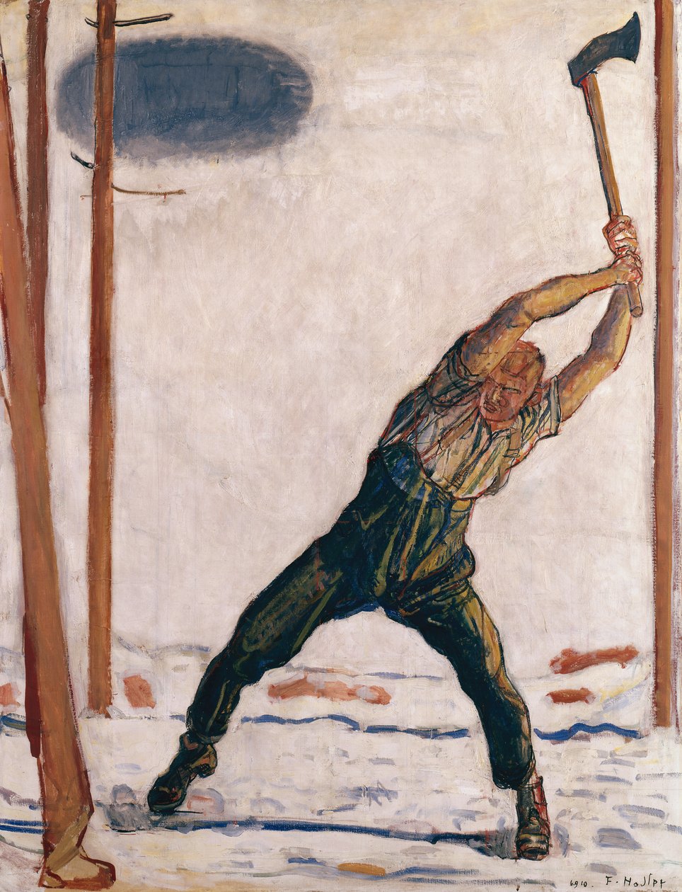 Drwal autorstwa Ferdinand Hodler