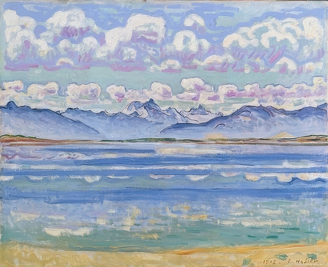 Weisshorn widziany z Montany. 1915 autorstwa Ferdinand Hodler