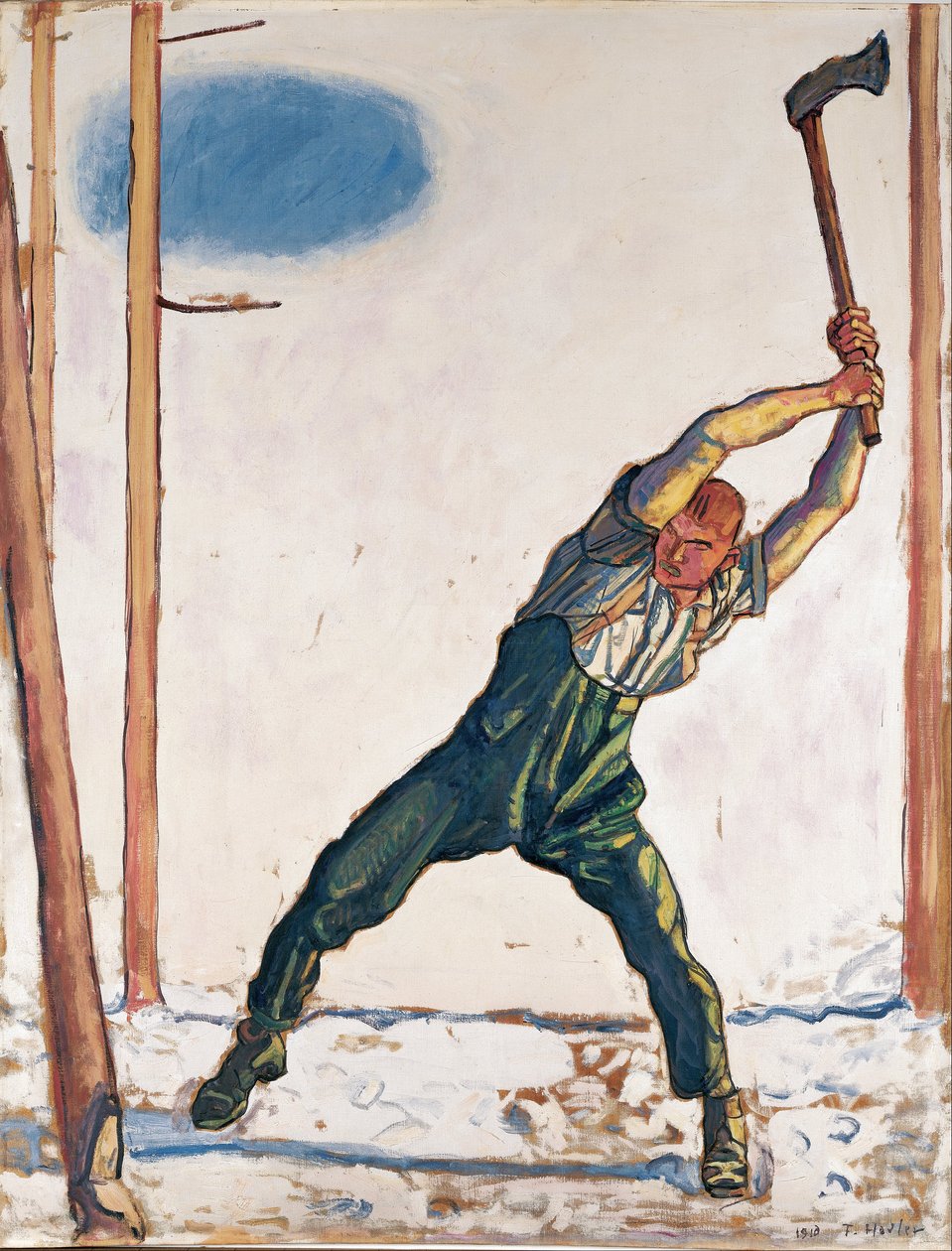 Drwal autorstwa Ferdinand Hodler