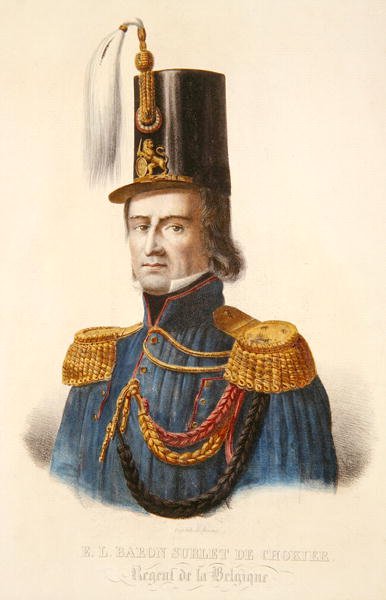 Baron Erasme Surlet de Chokier (1769-1839) Regent Belgii autorstwa Ferdinand J.J. Daems