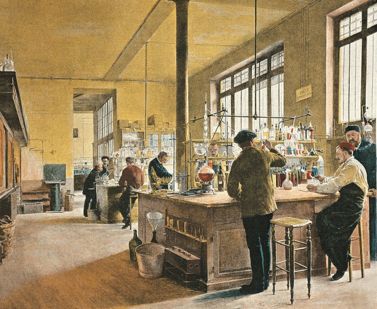 Francja, Paryż, Miejskie Laboratorium Chemiczne w Paryżu autorstwa Ferdinand Joseph Gueldry