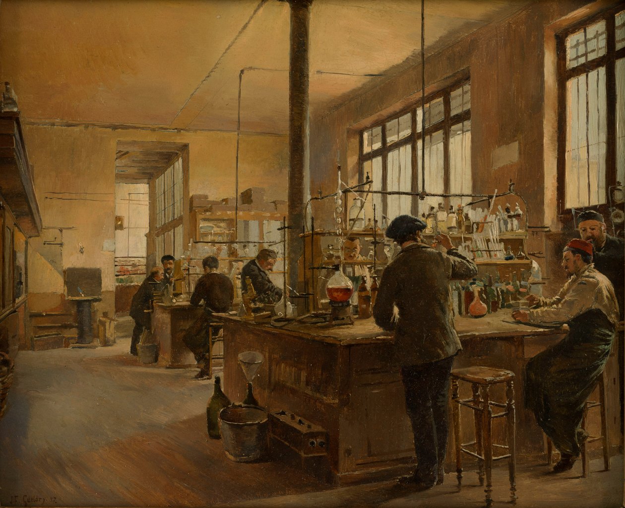 Miejskie Laboratorium Chemiczne, Prefektura Policji Paryskiej, 1887. autorstwa Ferdinand Joseph Gueldry
