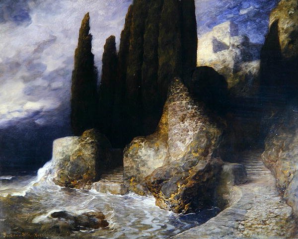 Pejzaż włoski (olej na płótnie) autorstwa Ferdinand Keller