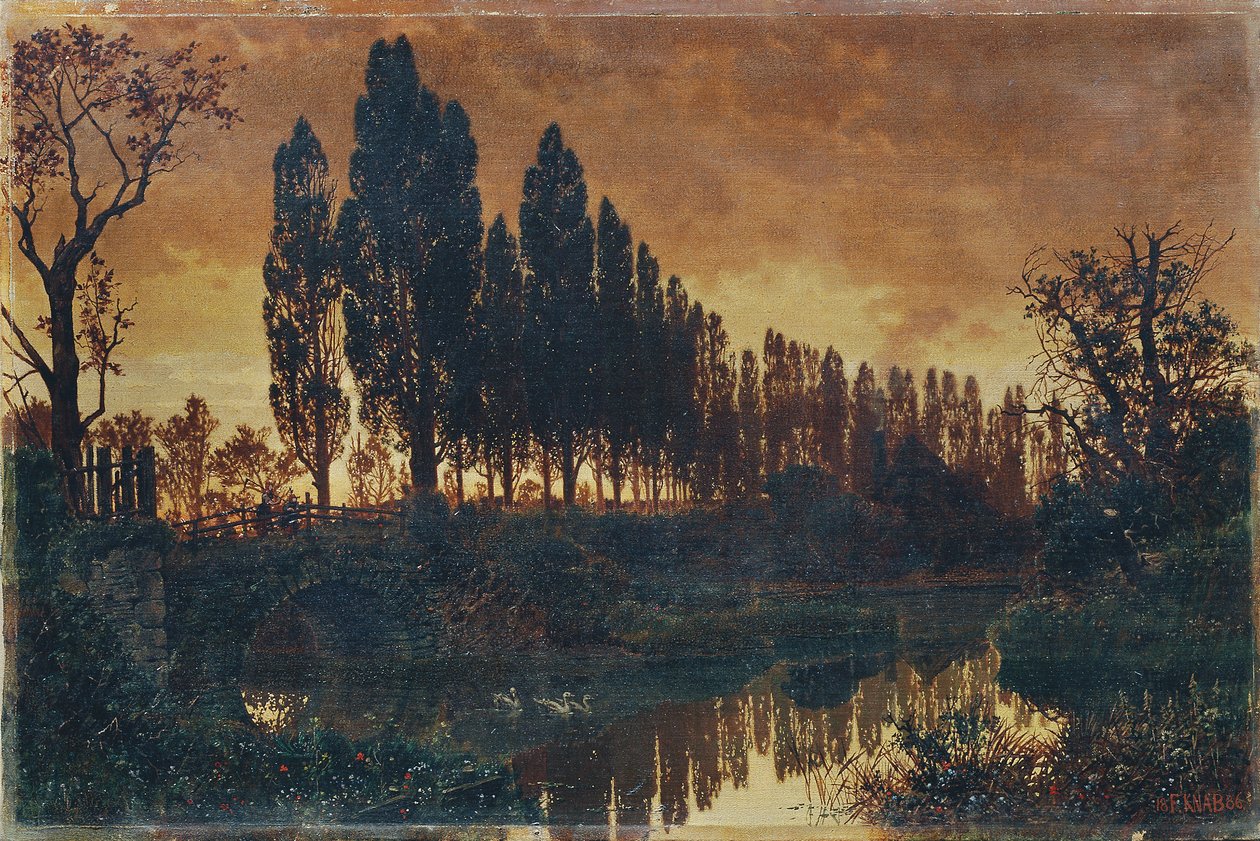 Bawarski krajobraz autorstwa Ferdinand Knab