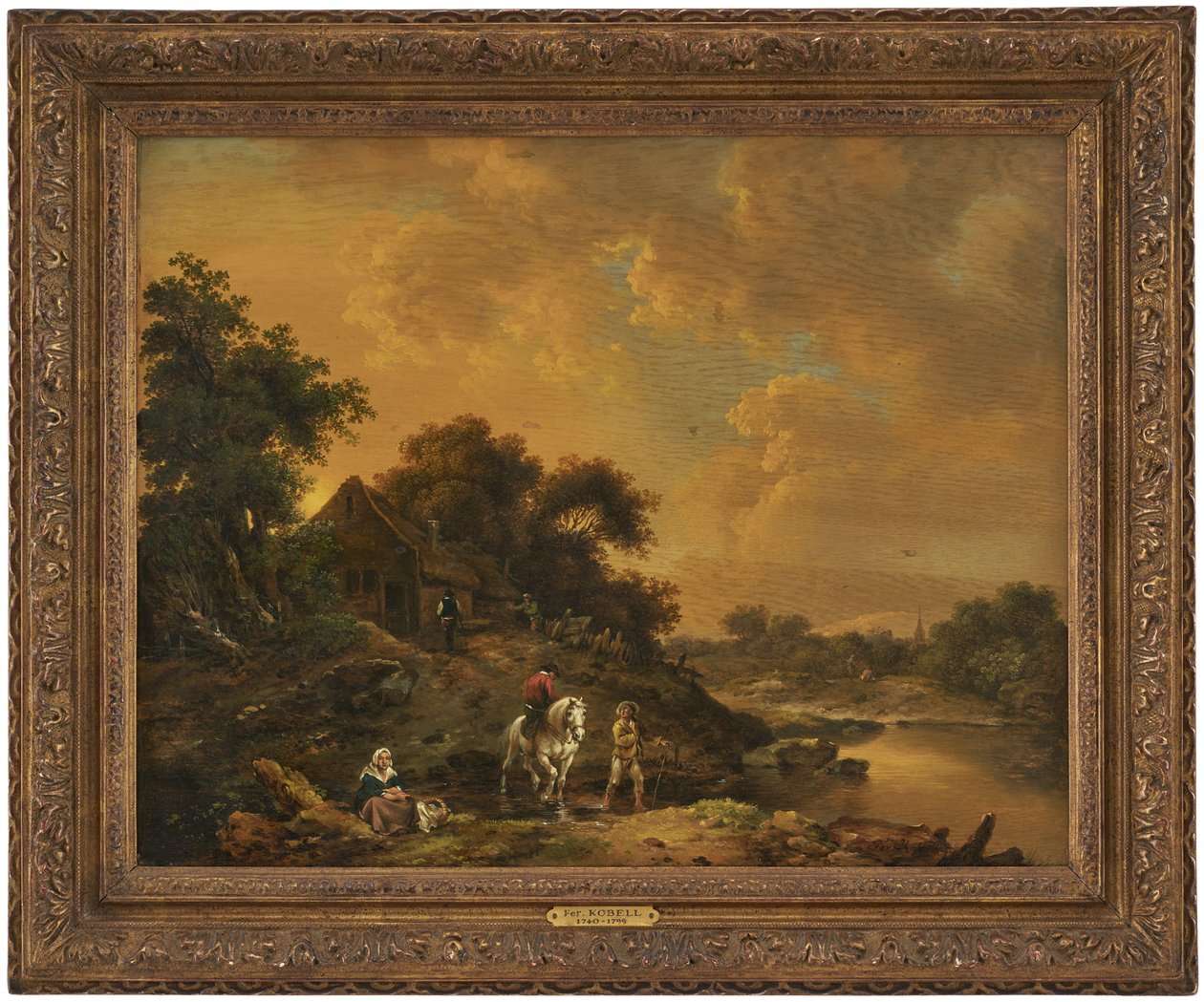 Pejzaż wieczorny autorstwa Ferdinand Kobell