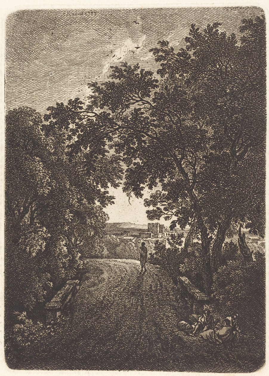 Wieczorny spacer autorstwa Ferdinand Kobell