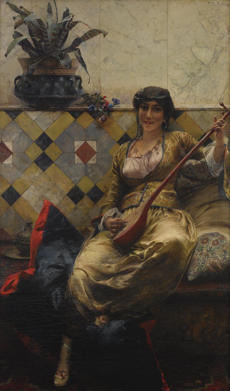 Serenada w Haremie autorstwa Ferdinand Max Bredt