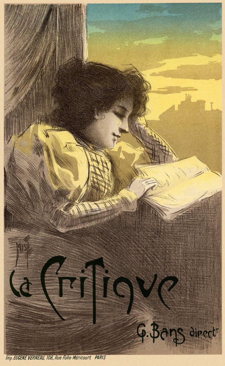 Plakat krytyki prasowej, 1900 autorstwa Ferdinand Misti Mifliez