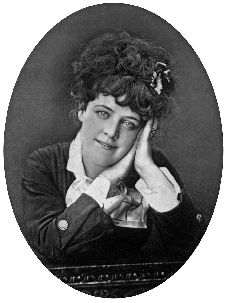 Jeanne Samary, francuska aktorka i modelka autorstwa Ferdinand Mulnier