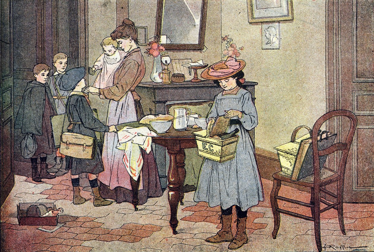 Wyjazd do szkoły, w Imagier de l