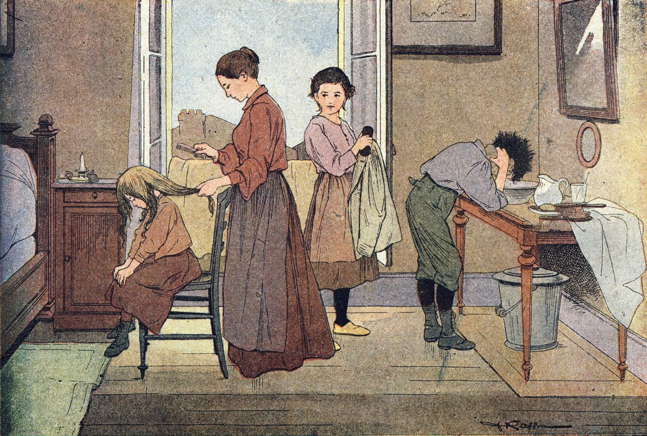 Podnieś go, w Picture Book of Childhood, ok. 1900 (rycina) autorstwa Ferdinand Raffin