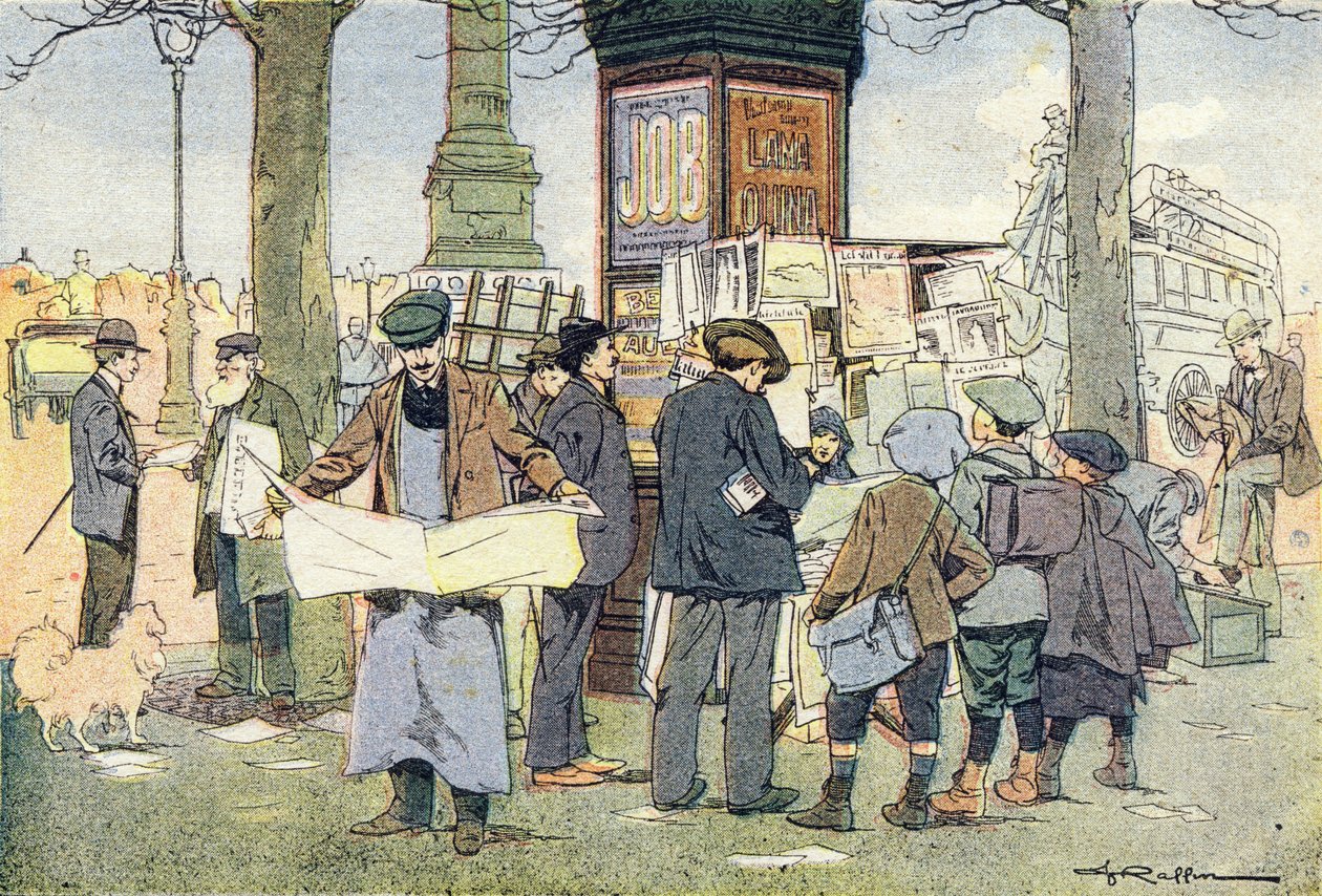 Kiosk ma gazety, w Imagier de l