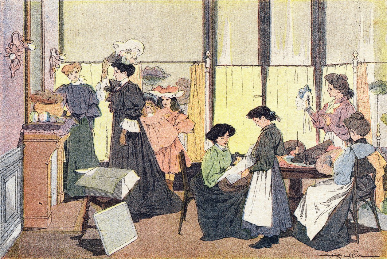 Modysta, w Obrazkowej książce z dzieciństwa, ok. 1900 r. (rycina) autorstwa Ferdinand Raffin