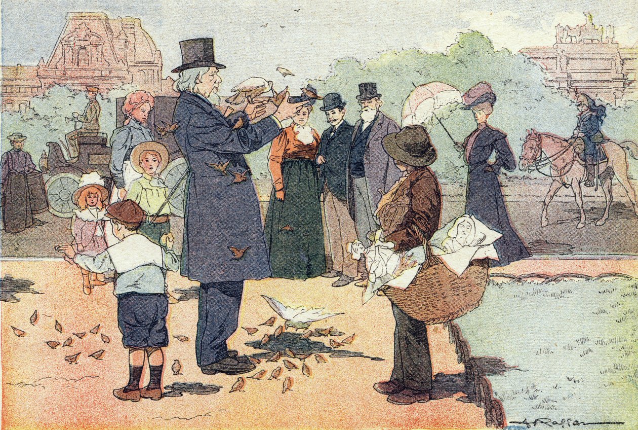 Ogród publiczny Tuileries w Paryżu, w Imagier de l