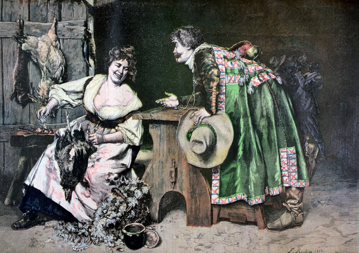 dzielne uwagi, 1893 autorstwa Ferdinand Roybet