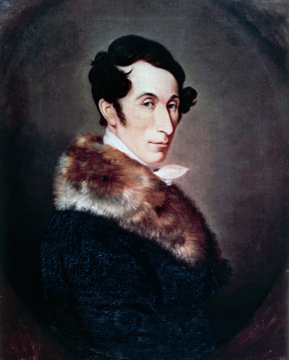 Portret niemieckiego kompozytora, dyrygenta i pianisty Carla Marii von Webera (Eutin w Lubece autorstwa Ferdinand Schimon