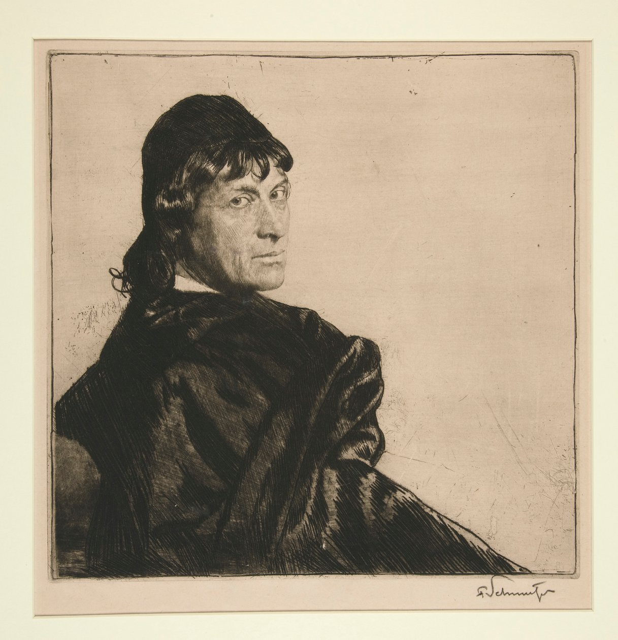 Studium portretowe autorstwa Ferdinand Schmutzer